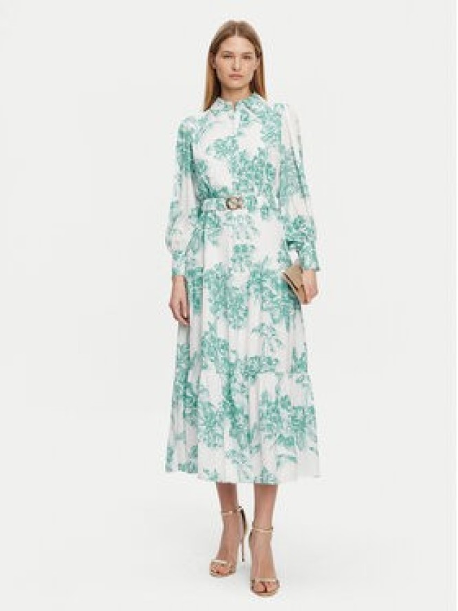 Guess Sukienka wieczorowa W5PK1C WHHC0 Turkusowy Regular Fit