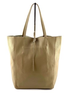 Marlon Skórzany shopper bag w kolorze beżowym - 40 x 37 x 12 cm rozmiar: onesize