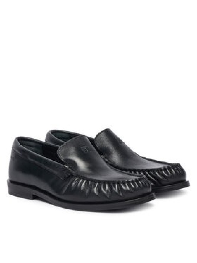 Calvin Klein Mokasyny Round Essential Loafer Lth HW0HW03195 Czarny