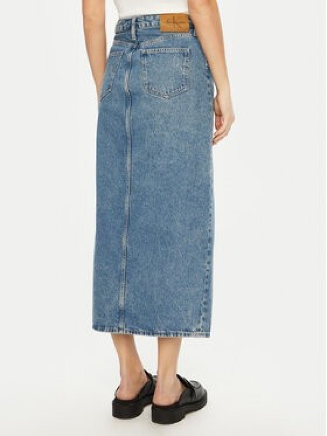 Calvin Klein Jeans Spódnica jeansowa J20J224532 Niebieski Straight Fit