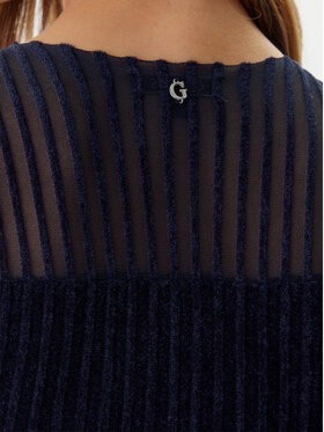 Guess Sukienka dzianinowa W5BK63 Z0890 Granatowy Slim Fit