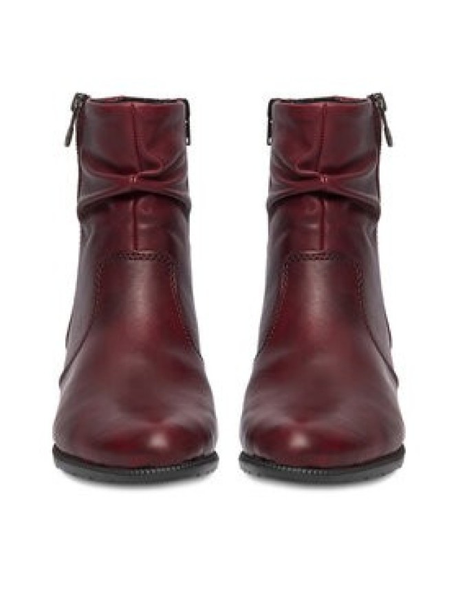 Rieker Botki CEO-78656-35 Bordowy