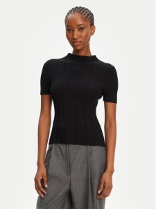 HUGO Sweter Sarphapilk 50542598 Czarny Slim Fit