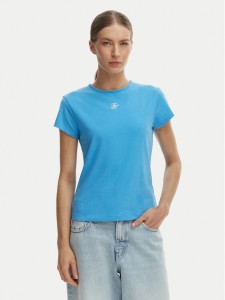 Tommy Hilfiger T-Shirt WW0WW48710 Niebieski Slim Fit