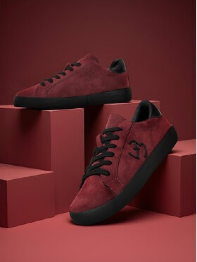 Eva Minge Sneakersy EO-ELLA-WSDR13670-1 Bordowy