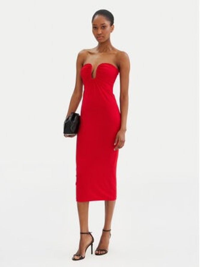 PINKO Sukienka koktajlowa 105021 A2GS Czerwony Regular Fit