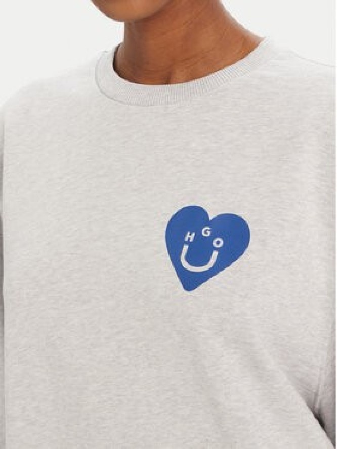 HUGO Bluza 50545052 Szary Oversize