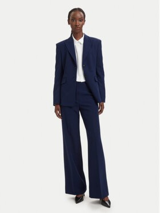 HUGO Spodnie materiałowe Himia-1 50566604 Granatowy Wide Leg