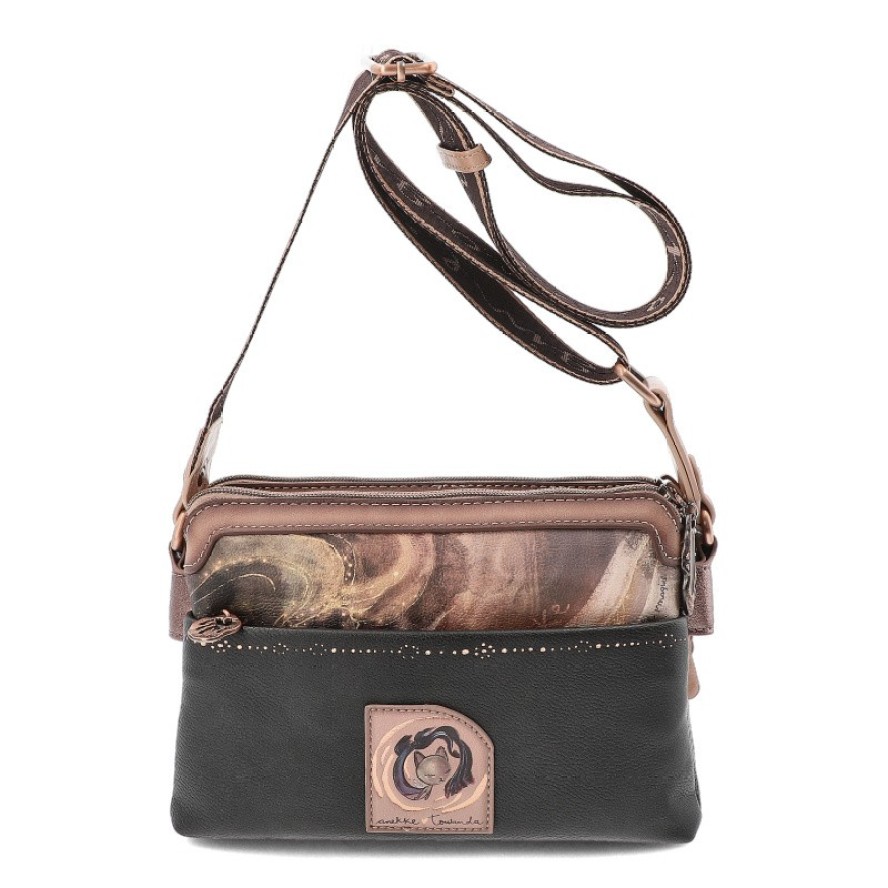 Brązowa Torebka Anekke Stylowa Damska Listonoszka Na Ramię