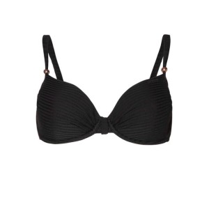 Top bikini - damska - mm jada - balconnet, fiszbiny - czarny