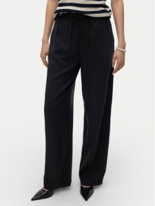 Vero Moda Spodnie materiałowe Bree 10304898 Czarny Loose Fit