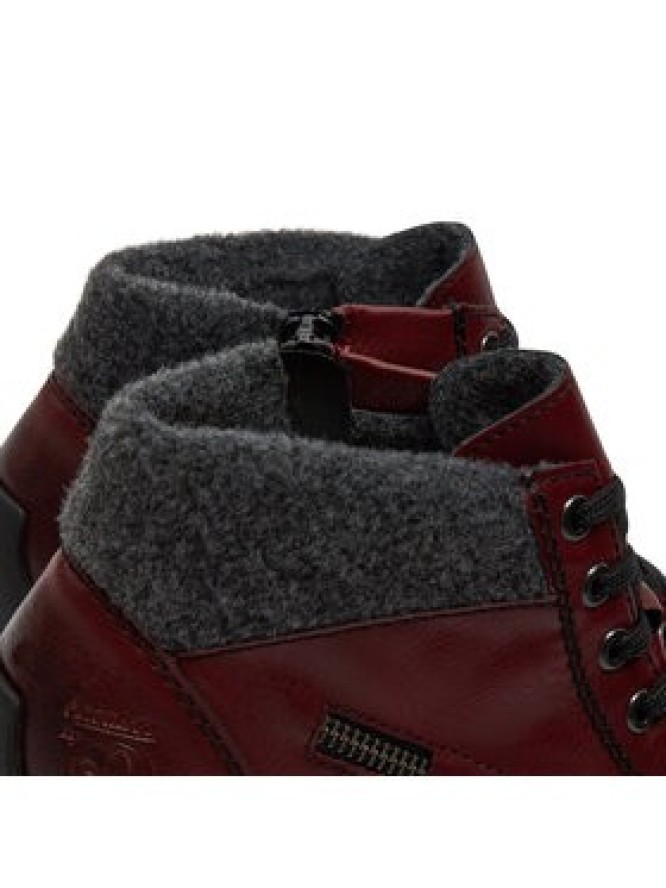 Rieker Trzewiki L6543-35 Bordowy