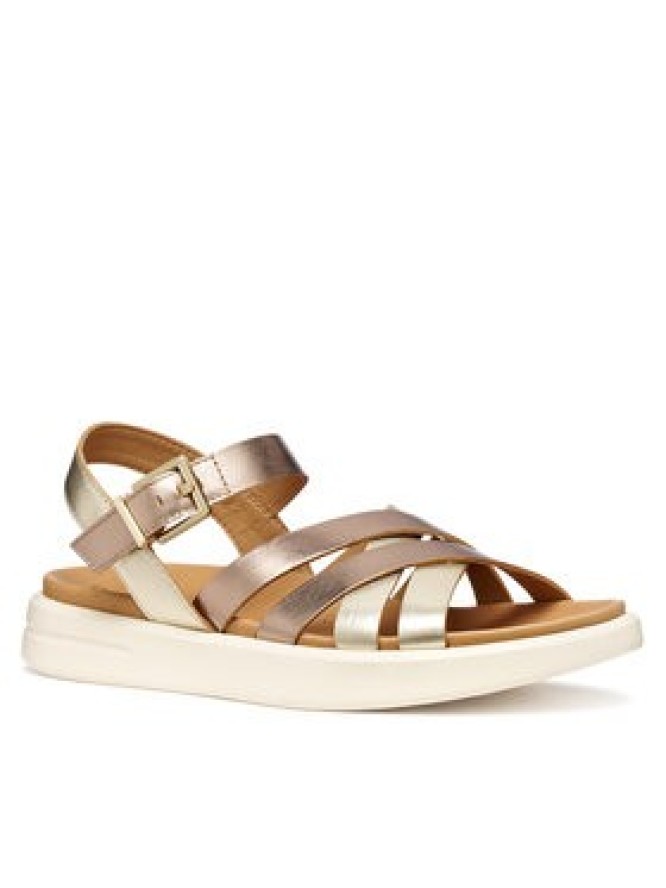 Geox Sandały D Xand 2S D35PAB 000CF C5M2L Złoty