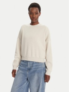 adidas Bluza Essentials Small Logo Feelcozy JI6069 Beżowy Loose Fit