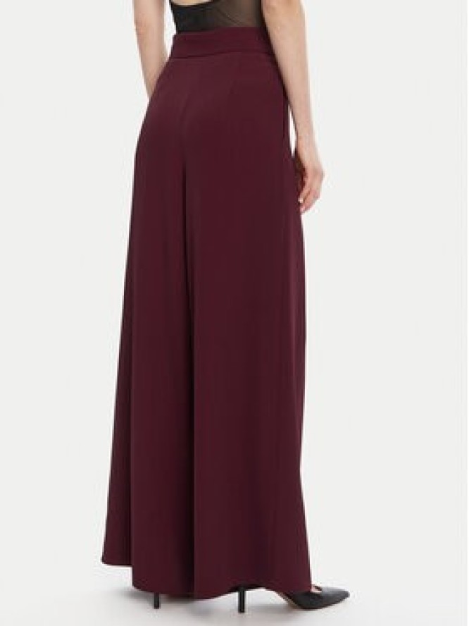 Rinascimento Spodnie palazzo CFC0125495003 Bordowy Wide Leg