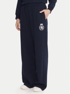 Tommy Hilfiger Spodnie dresowe UW0UW06081 Granatowy Wide Leg