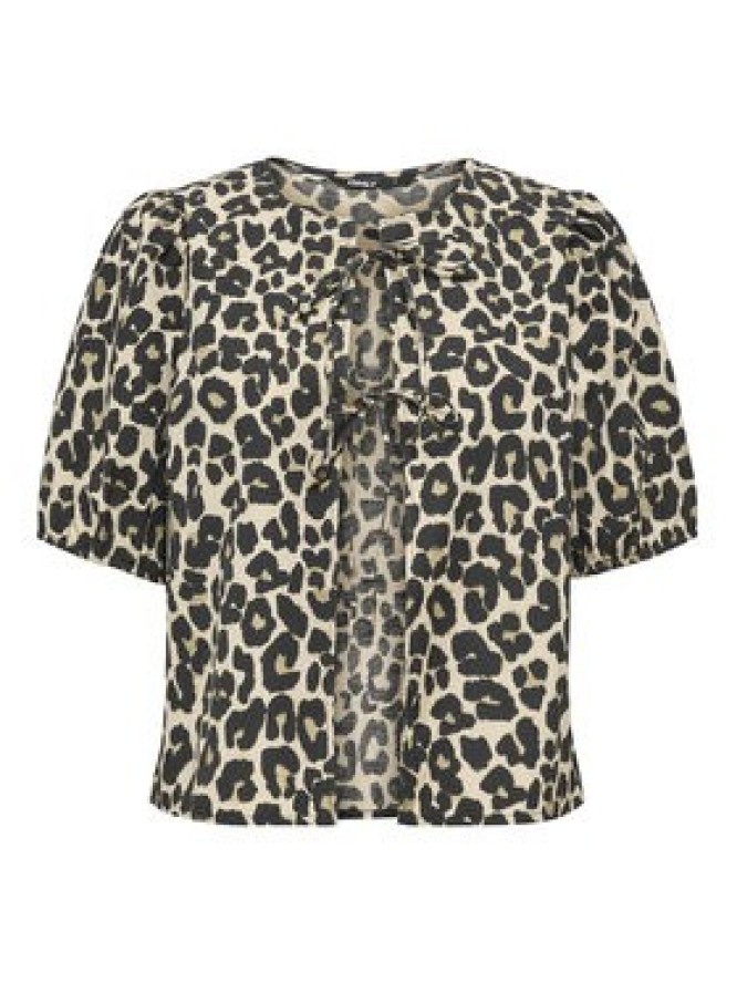 ONLY Bluzka Jenna 15368592 Beżowy ciemny Regular Fit