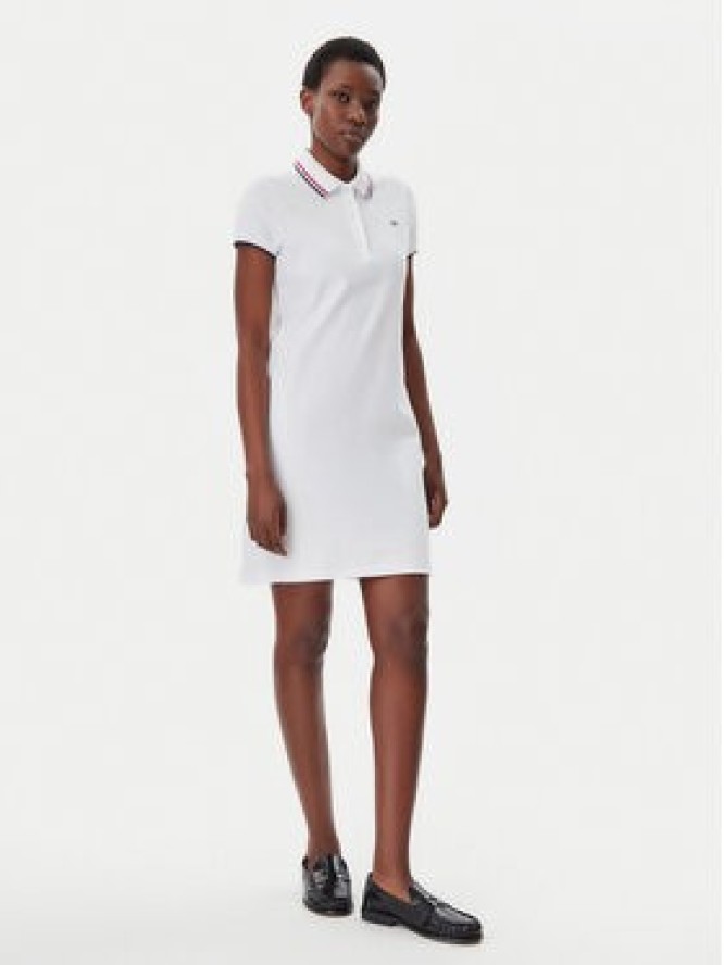 Tommy Hilfiger Sukienka codzienna WW0WW45532 Biały Regular Fit