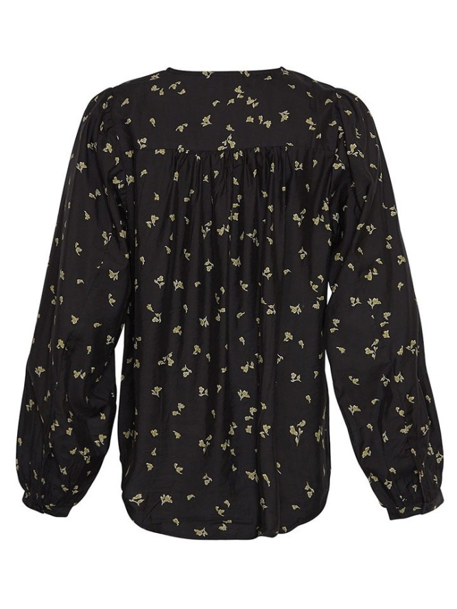 MOSS COPENHAGEN Koszula "Karitta Setara" w kolorze oliwkowo-czarnym rozmiar: S