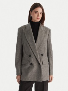 PINKO Marynarka Amora Giacca 106099 A2ZU Szary Regular Fit