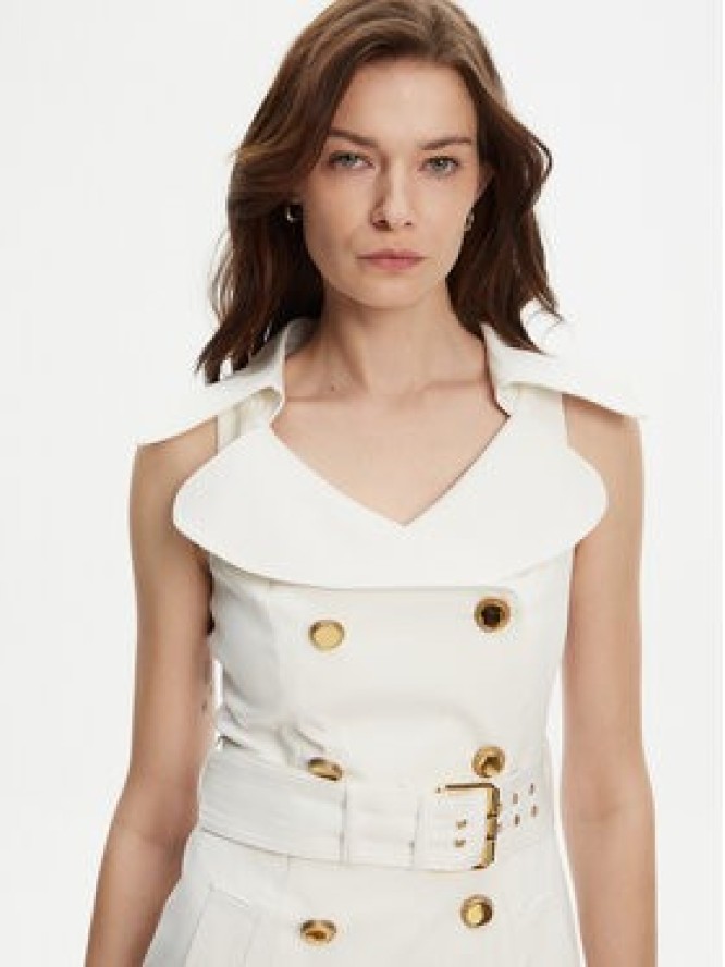 Marciano Guess Sukienka koktajlowa 5YGK37 7311A Biały Regular Fit