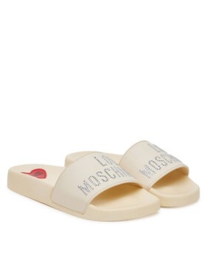 LOVE MOSCHINO Klapki JA28122G0MI13110 Écru