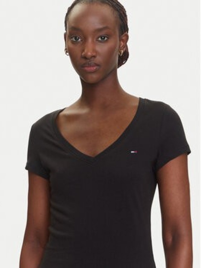 Tommy Jeans Komplet t-shirtów DW0DW21367 Czarny Slim Fit