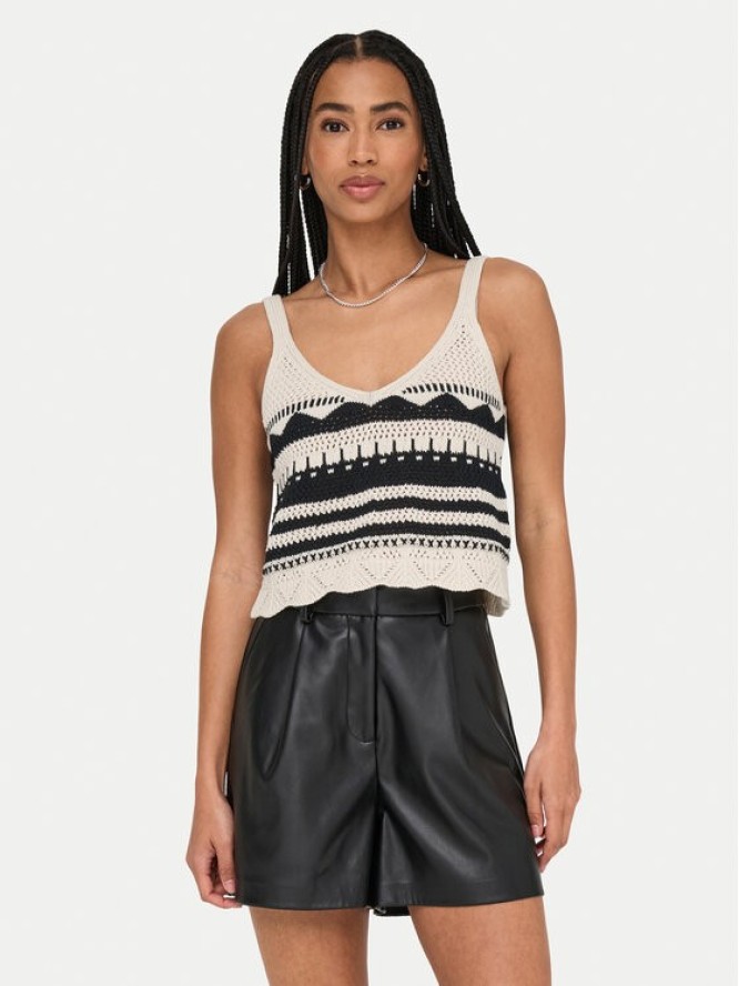 ONLY Top Merida 15344404 Czarny Regular Fit