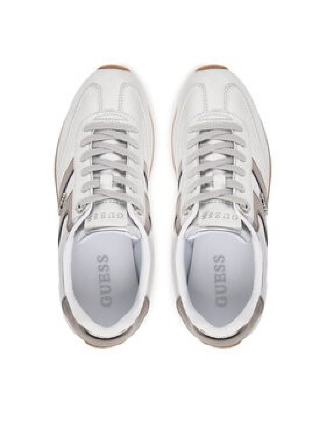 Guess Sneakersy FLTSAP LEM12 Srebrny