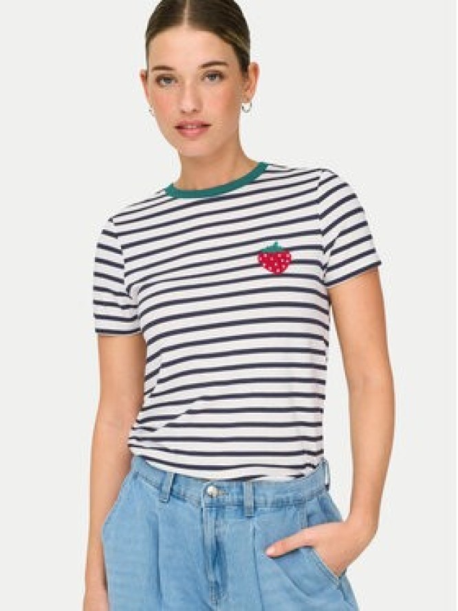 ONLY T-Shirt Heart 15318959 Biały Regular Fit