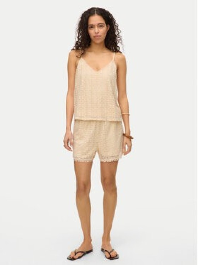 Vero Moda Top Maya 10325031 Beżowy Regular Fit
