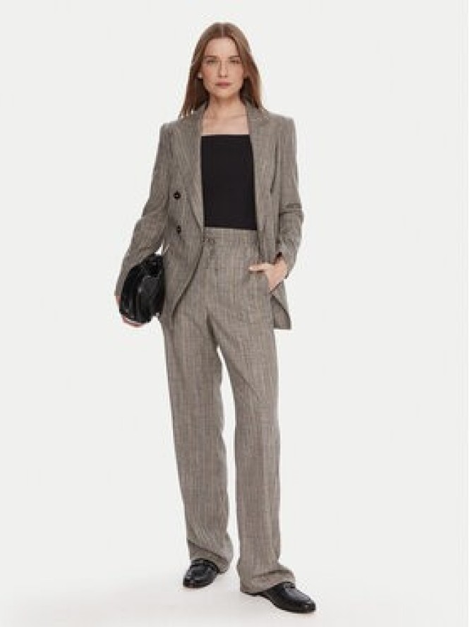 Marella Spodnie materiałowe Elodia 2523136071 Szary Regular Fit