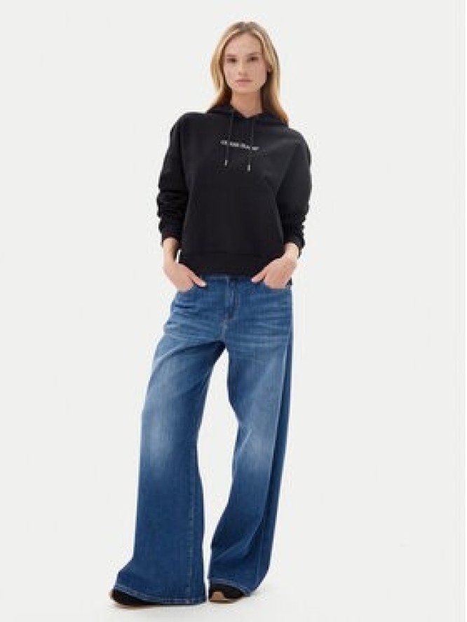 Guess Jeans Bluza W5RQ27 K68I4 Czarny Oversize