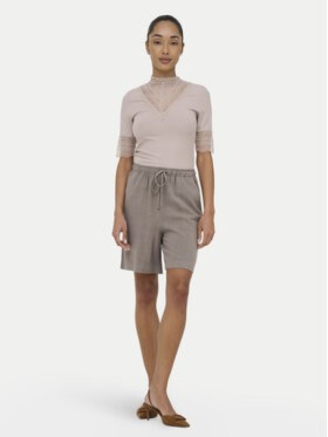 ONLY Bluzka Tilde 15335353 Beżowy Slim Fit