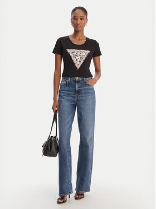 Guess T-Shirt W6RI32 J1314 Czarny Regular Fit