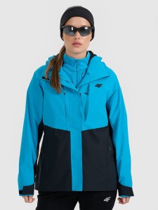 4F Kurtka trekkingowa membrana 10000 damska - niebieska M