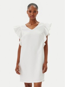 Fracomina Sukienka koktajlowa FR25SD1024W46001 Écru Regular Fit