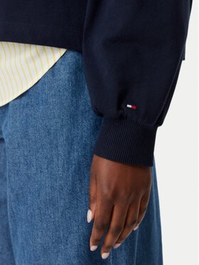 Tommy Hilfiger Bluza WW0WW50969 Granatowy Relaxed Fit