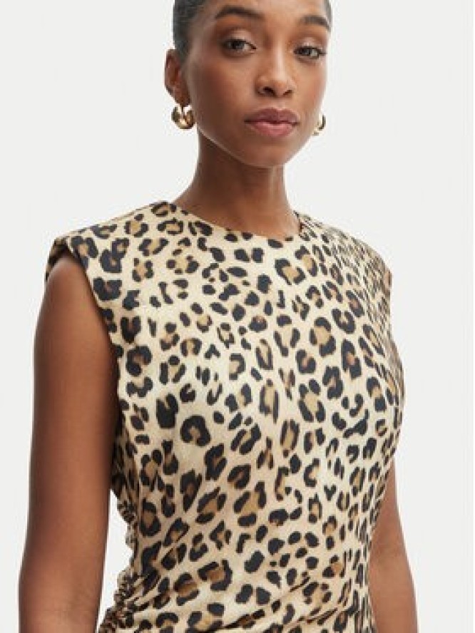 LOLA CASADEMUNT Sukienka codzienna LS2616152 Brązowy Regular Fit