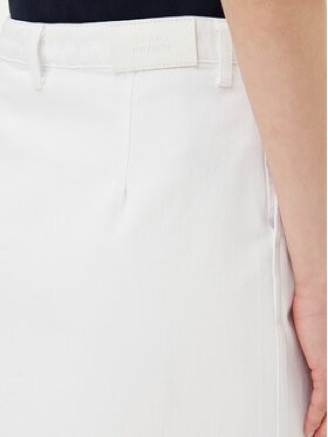 Tommy Hilfiger Spódnica jeansowa WW0WW44391 Biały Regular Fit