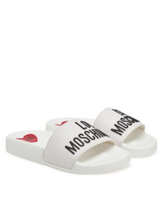 LOVE MOSCHINO Klapki JA28052G1MI14100 Biały