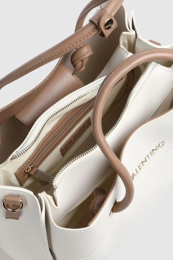 VALENTINO Duża biała torebka Alexia SS26