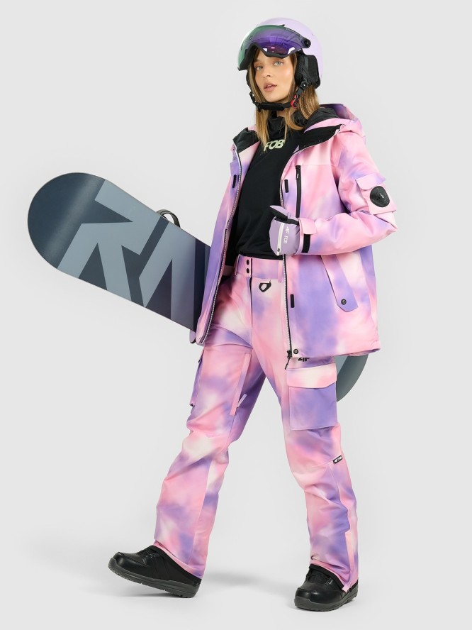 4F Kurtka snowboardowa membrana 15000 damska - multikolor M
