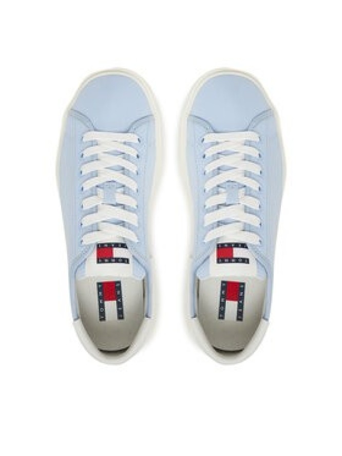 Tommy Jeans Sneakersy Tjw Flatform Canvas Sneaker EN0EN02792 Niebieski