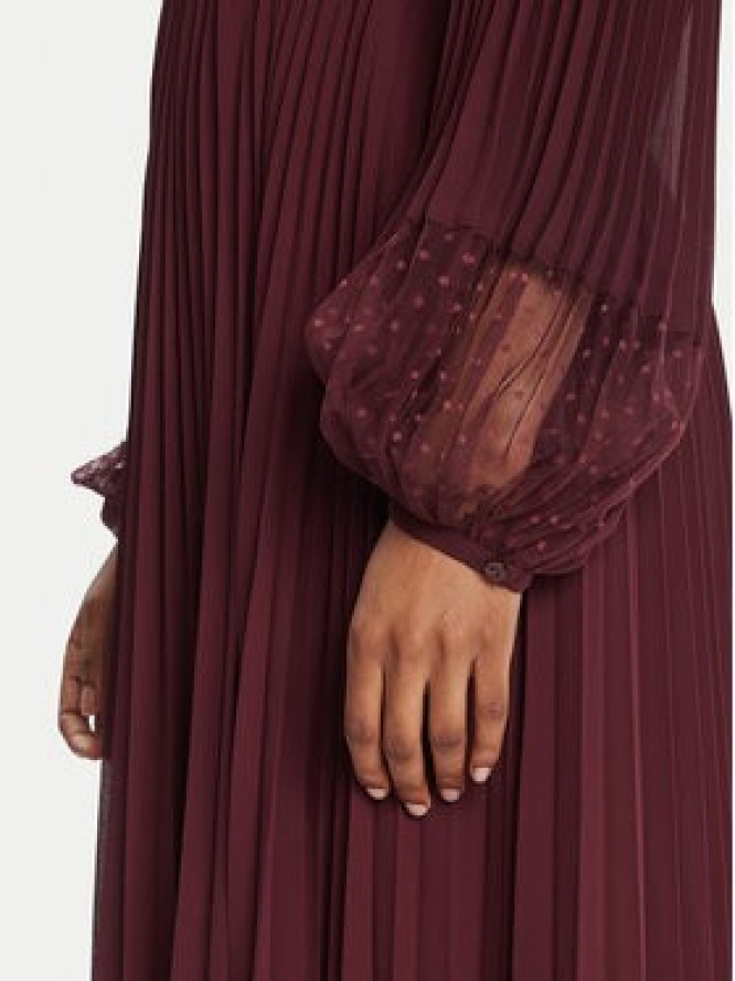 TWINSET Sukienka wieczorowa 252TP2641 Bordowy Regular Fit