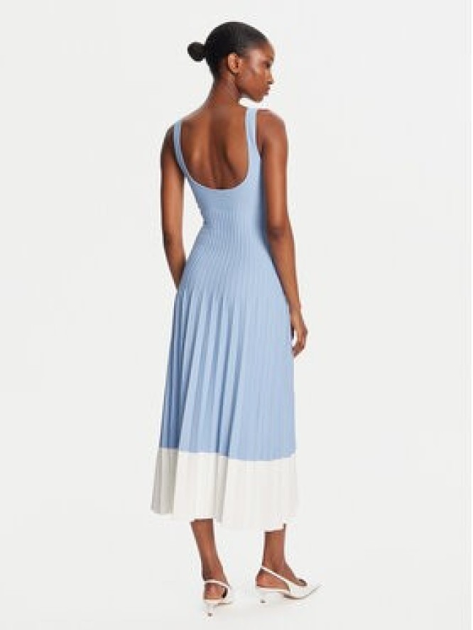 STAUD Sukienka dzianinowa Ellison R25R2199VN Błękitny Regular Fit