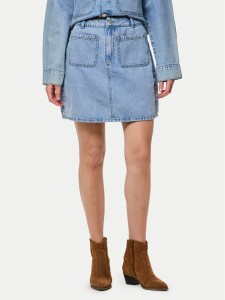 Pieces Spódnica jeansowa Sky 17155880 Niebieski Regular Fit