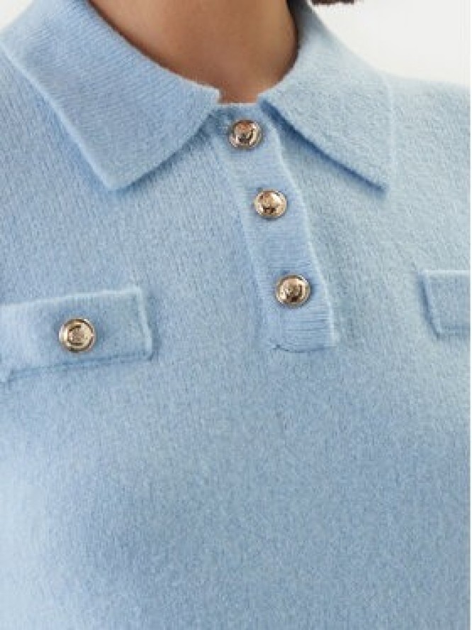 Morgan Sweter 261-MSOFI Błękitny Slim Fit