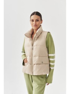 TATUUM Kamizelka puchowa "Trek" w kolorze beżowym rozmiar: XL