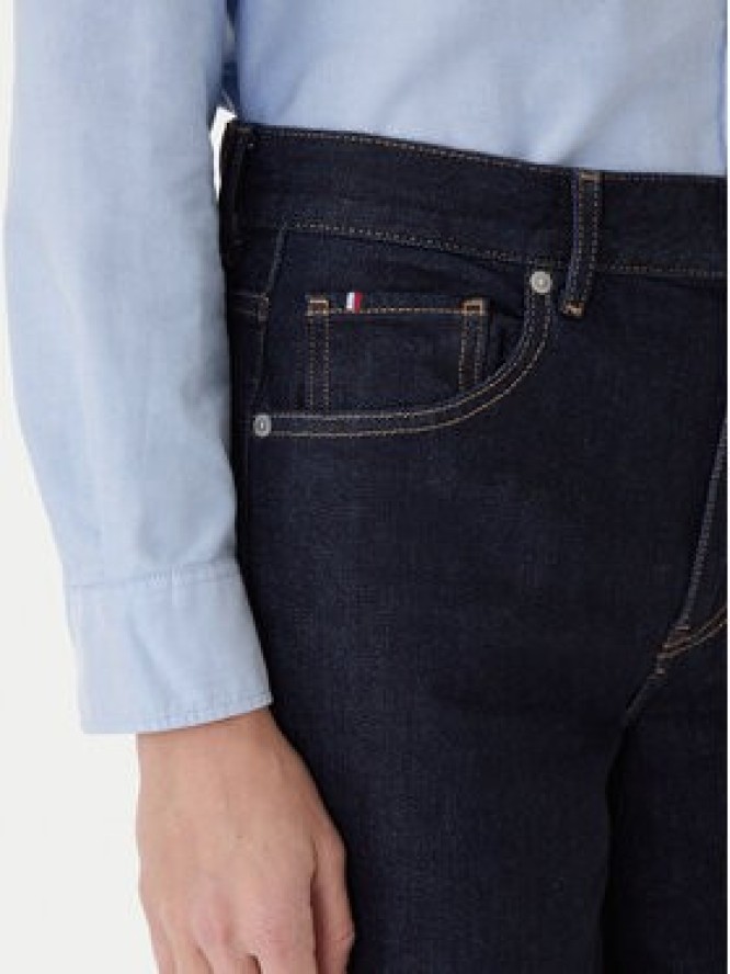 Tommy Hilfiger Jeansy 70's WW0WW48395 Granatowy Wide Leg